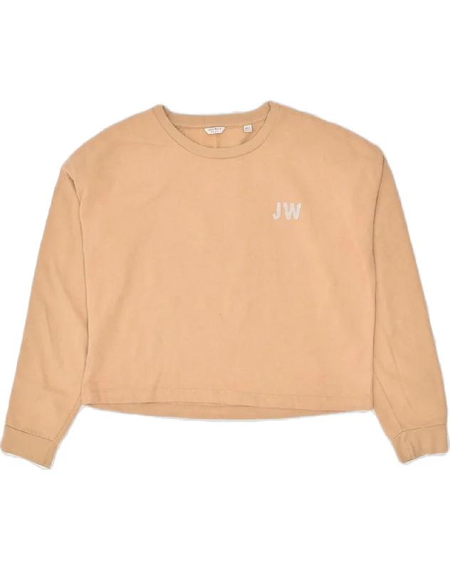 Now or Never street style hoodieJACK WILLS Womens Sweatshirt Jumper UK 16 large Beige Cotton