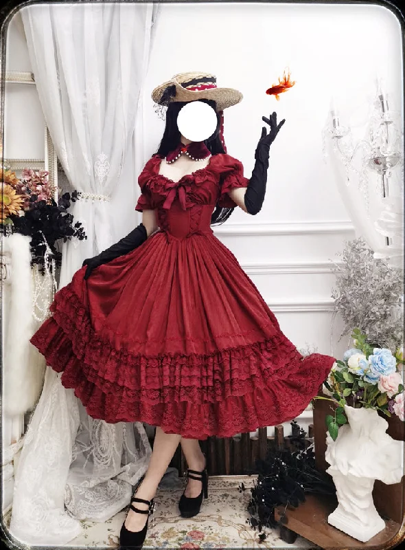 Sale Event sleeveless dress(Buyforme) Sweet Wood~ CLA Vintage French Lolita OP Dress