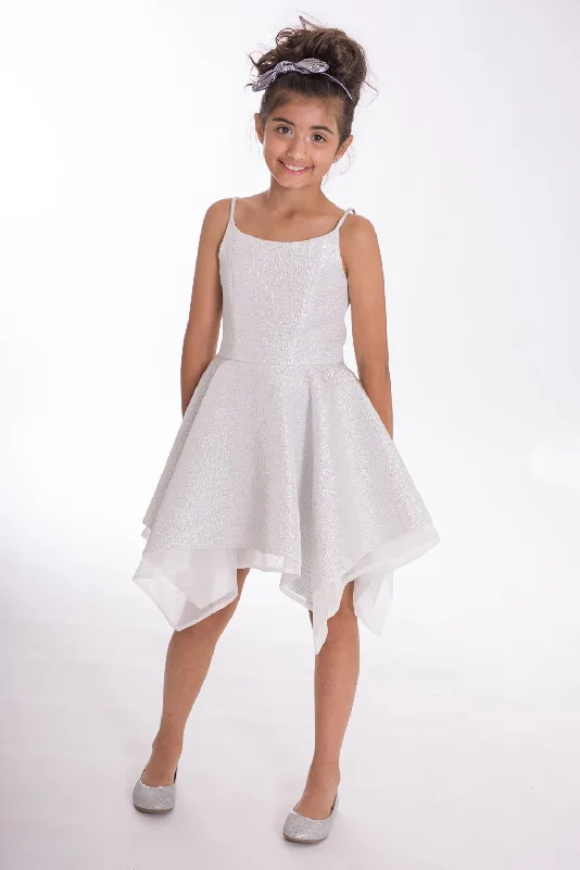 Quick Sale v-neck dressZoe, Ltd Silver Textured Dress