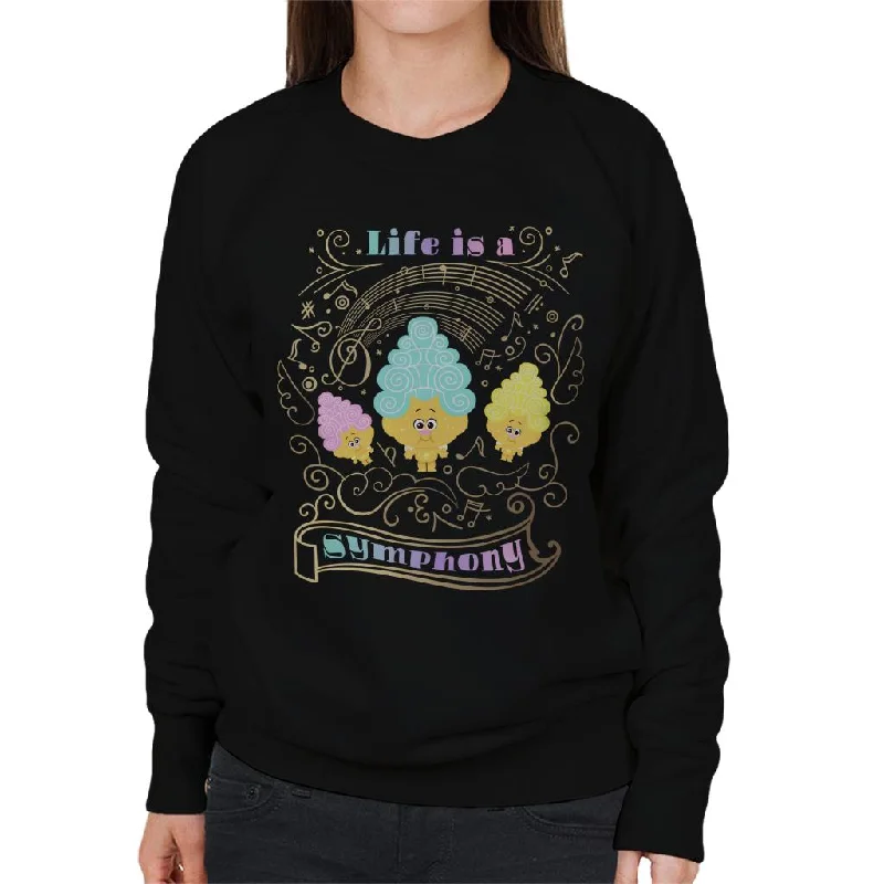 stylish sports hoodieTrolls Classical Trolls Life Is A Symphony Women's Sweatshirt