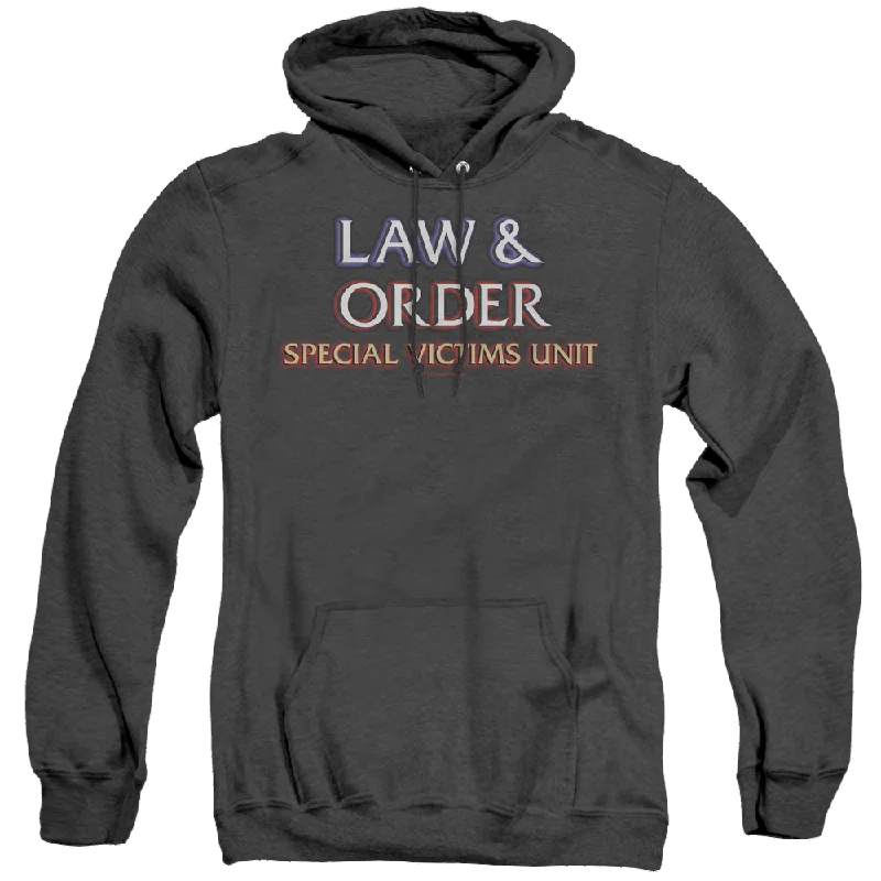 comfortable fleece hoodieLaw & Order Special Victims Unit Logo - Heather Pullover Hoodie