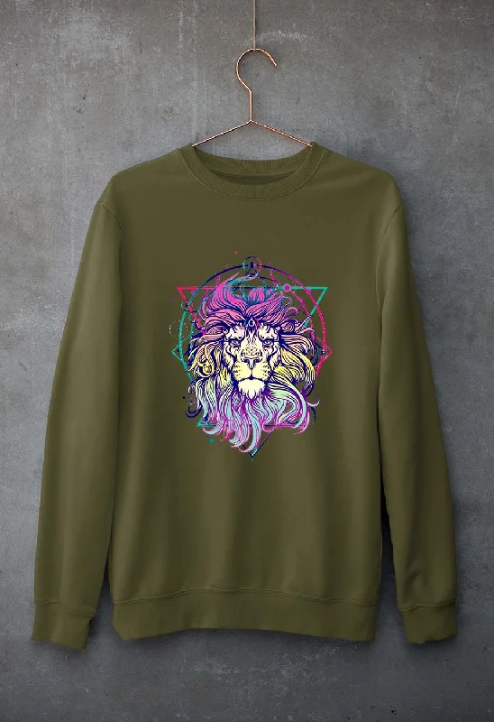 slim fit workout hoodiePsychedelic Lion Unisex Sweatshirt for Men/Women