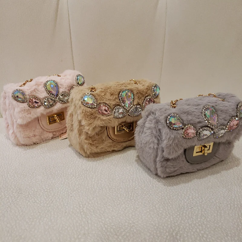 Fantastic Offers ashionable dressFaux Fur Mini Bag