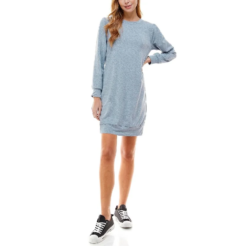 wrap-around dressKingston Grey Womens Juniors Comfy Long Sleeves T-Shirt Dress