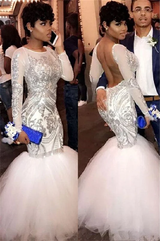Unbeatable Prices ROSEMARIE Mermaid Long Sleevess Floor Length Sequined Patterns Tulle Prom Dresses Unbeatable Prices ROSEMARIE Mermaid Long Sleevess Floor Length Sequined Patterns Tulle Prom Dresses