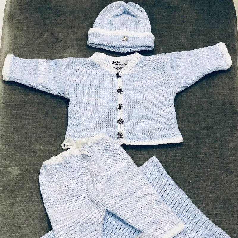 Mega Sale summer dressBaby Blue Crochet Set